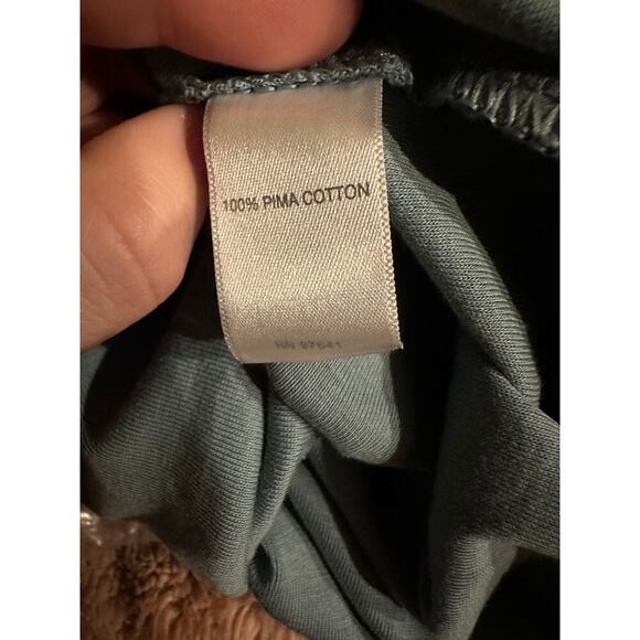 J. Jill Pima Laced Shoulder Tunic Top Women Medium Light Cottage Core Comfy Soft - Picture 3 of 9